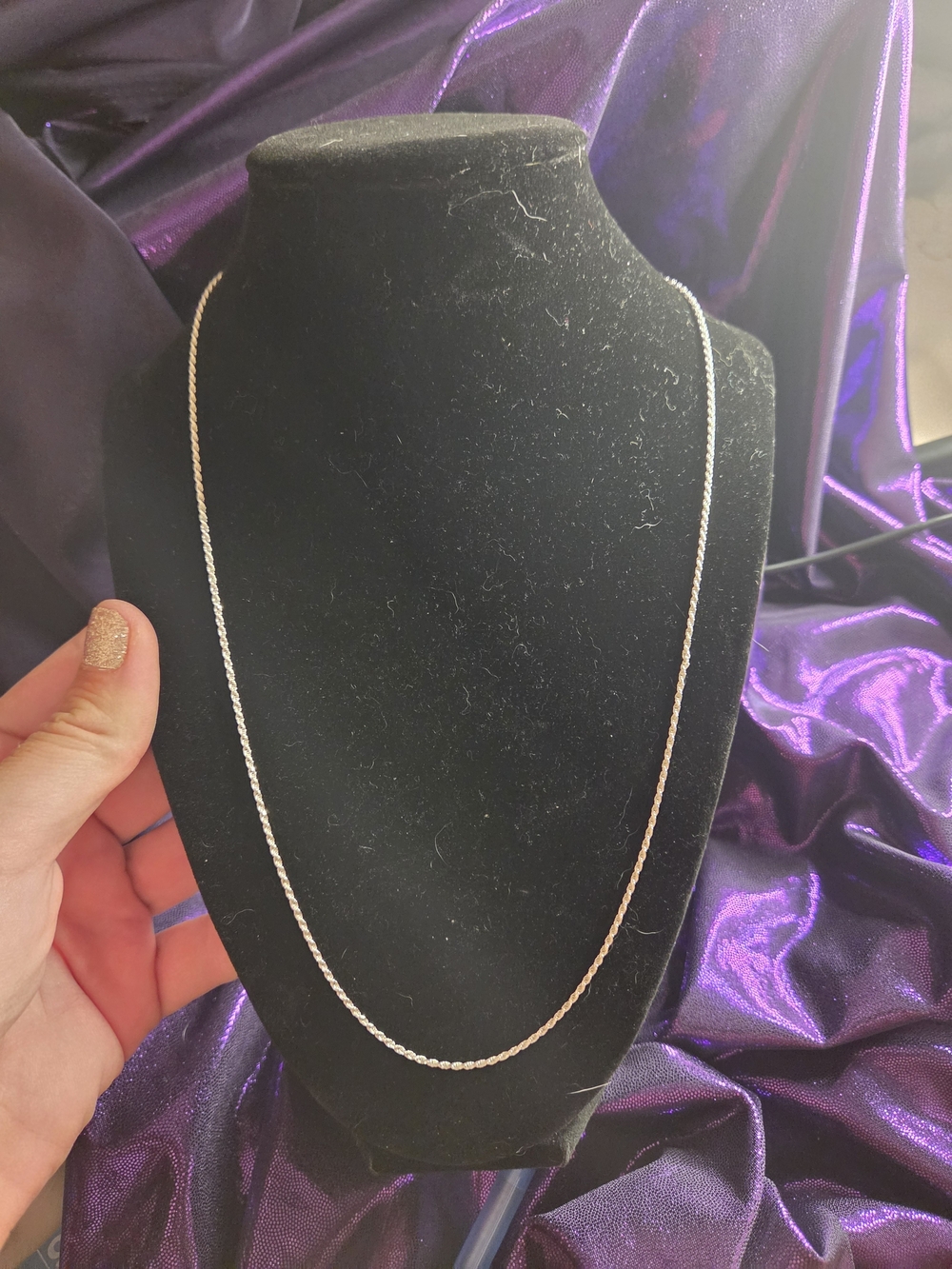 Classic Italian 925 Sterling Silver Rope Chain Necklace - Women Jewelry